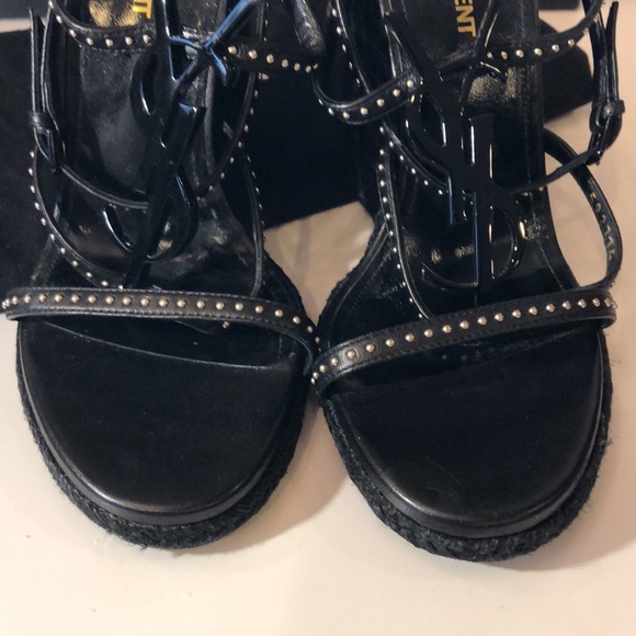Authentic Saint Laurent Cassadra Wedges - Picture 10 of 15